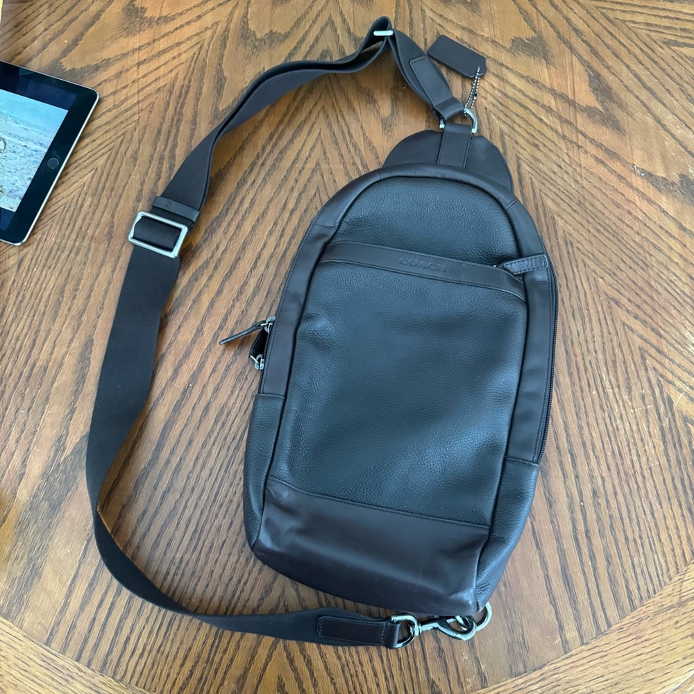 Coach Men's Brown Leather Bag